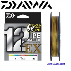Шнур Daiwa UVF PE Dura Sensor X12 EX+Si3 5C размотка 200м разноцветный